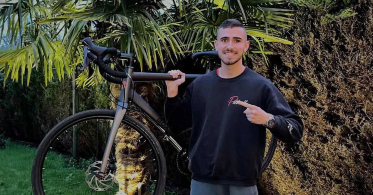 Local lad Tymoteusz Morawski cycling from Doncaster to Poland